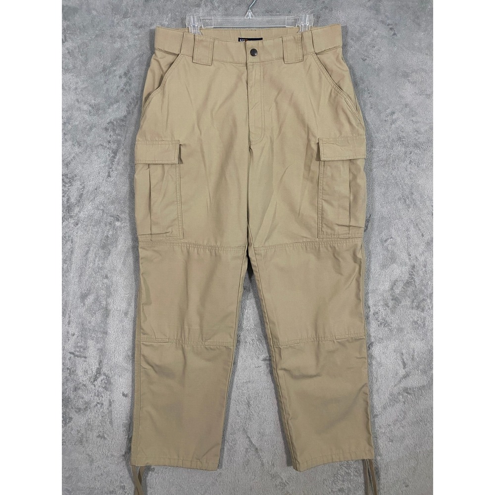 5.11‎ Tactical Cargo Pants Mens Large Khaki Tan Ripstop TDU Work Hiking Trousers